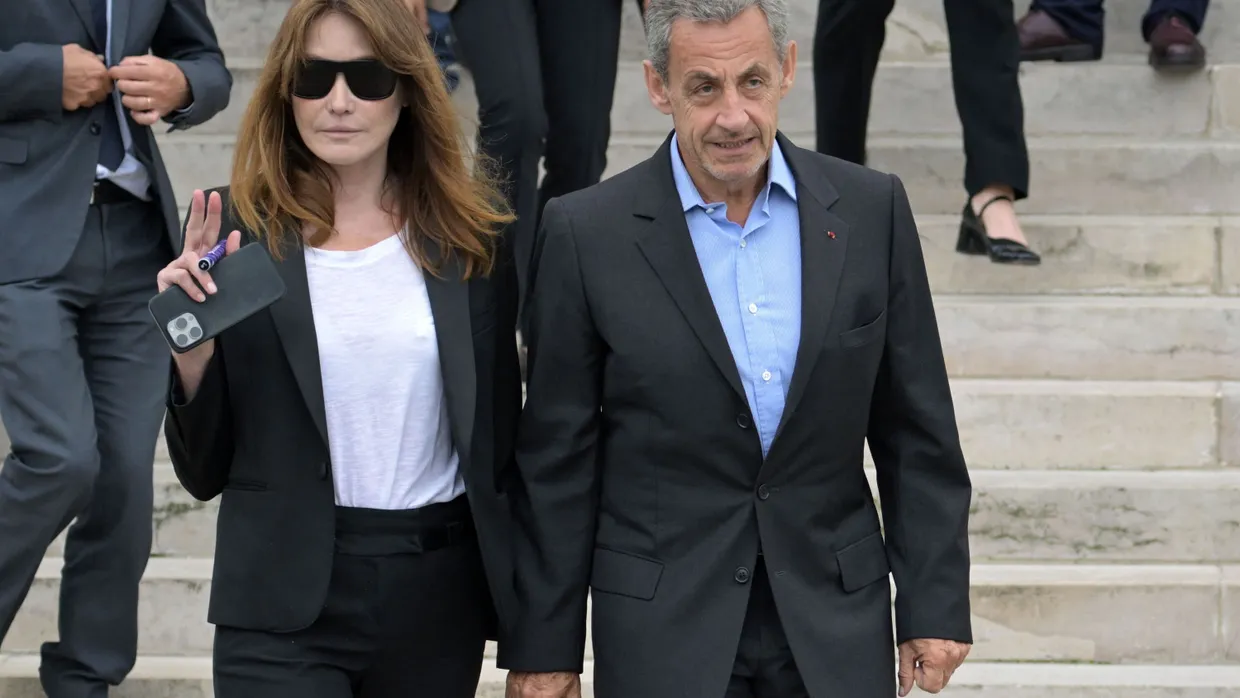 Carla Bruni-Sarkozy und Nicolas Sarkozy im Juni 2024 in Paris