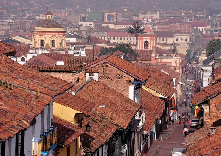 Bogotá, not San Francisco: The historic center runs steeply uphill and also contains textile treasures in baroque churches.