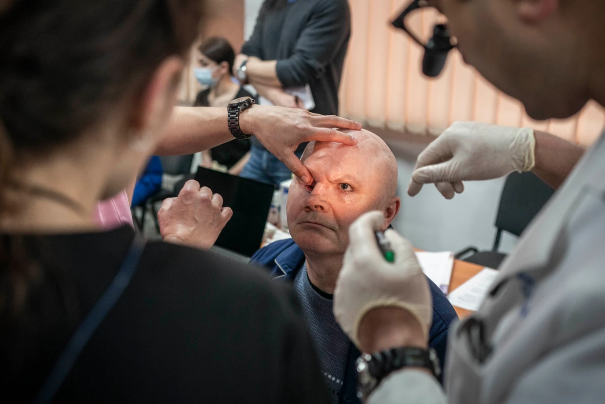 Ivan Semenyuk soll in Lemberg eine neue Augenprothese bekommen.