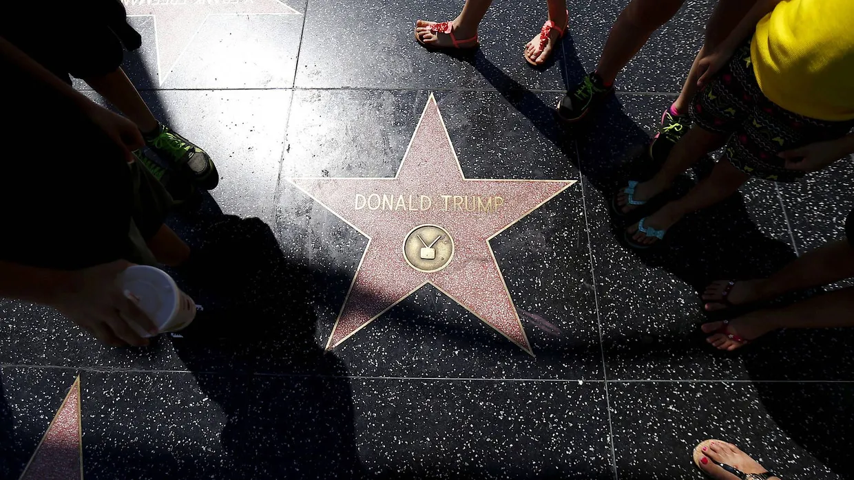 Weg damit? Trumps Stern auf dem Walk of Fame