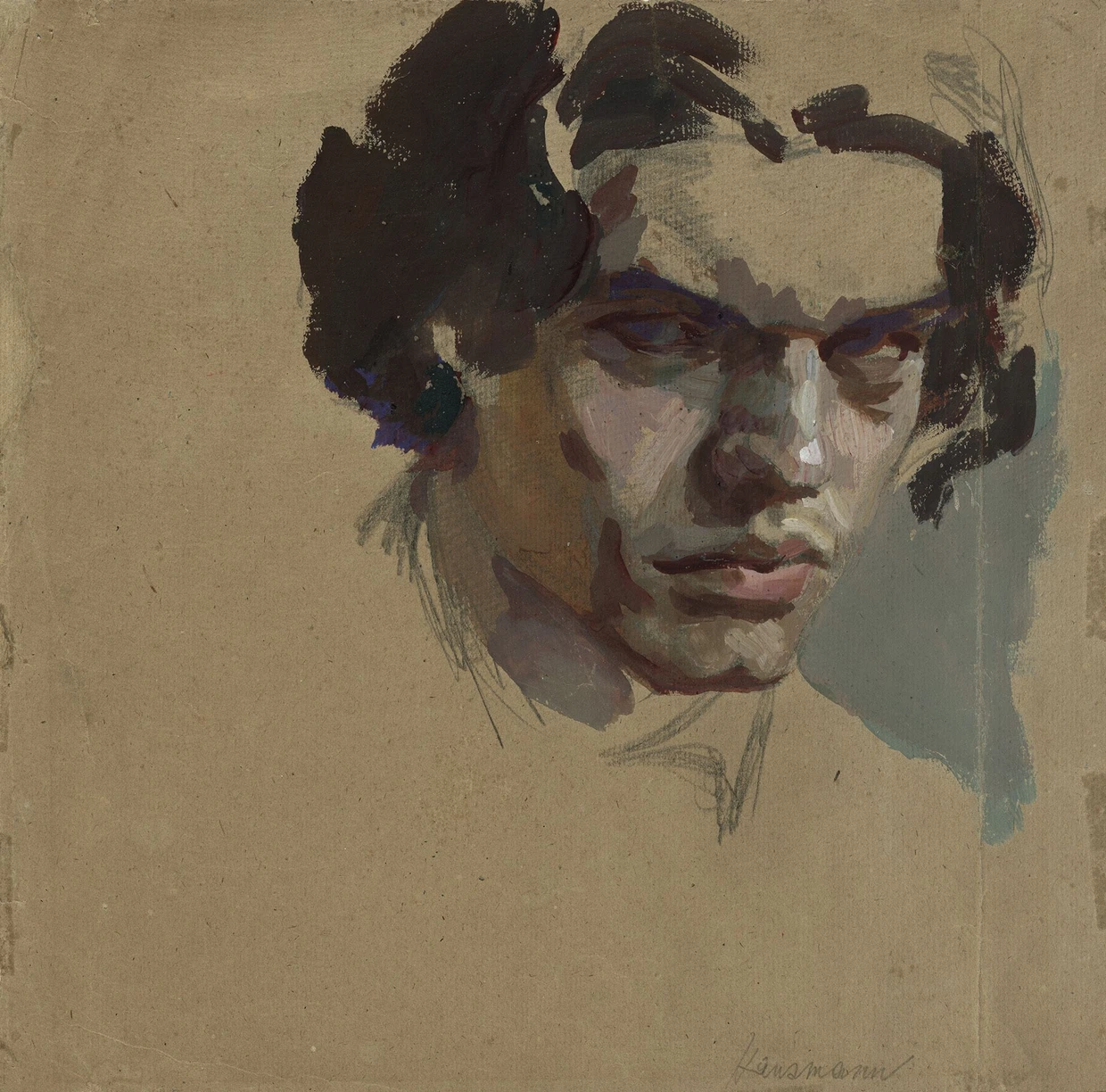 Dadaist und Egomane: Raoul Hausmann auf einem Selbstporträt von 1905