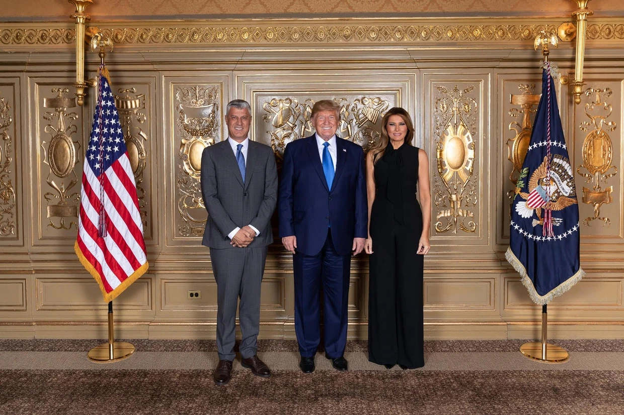 Thaçi im Herbst 2019 bei den Trumps in Washington
