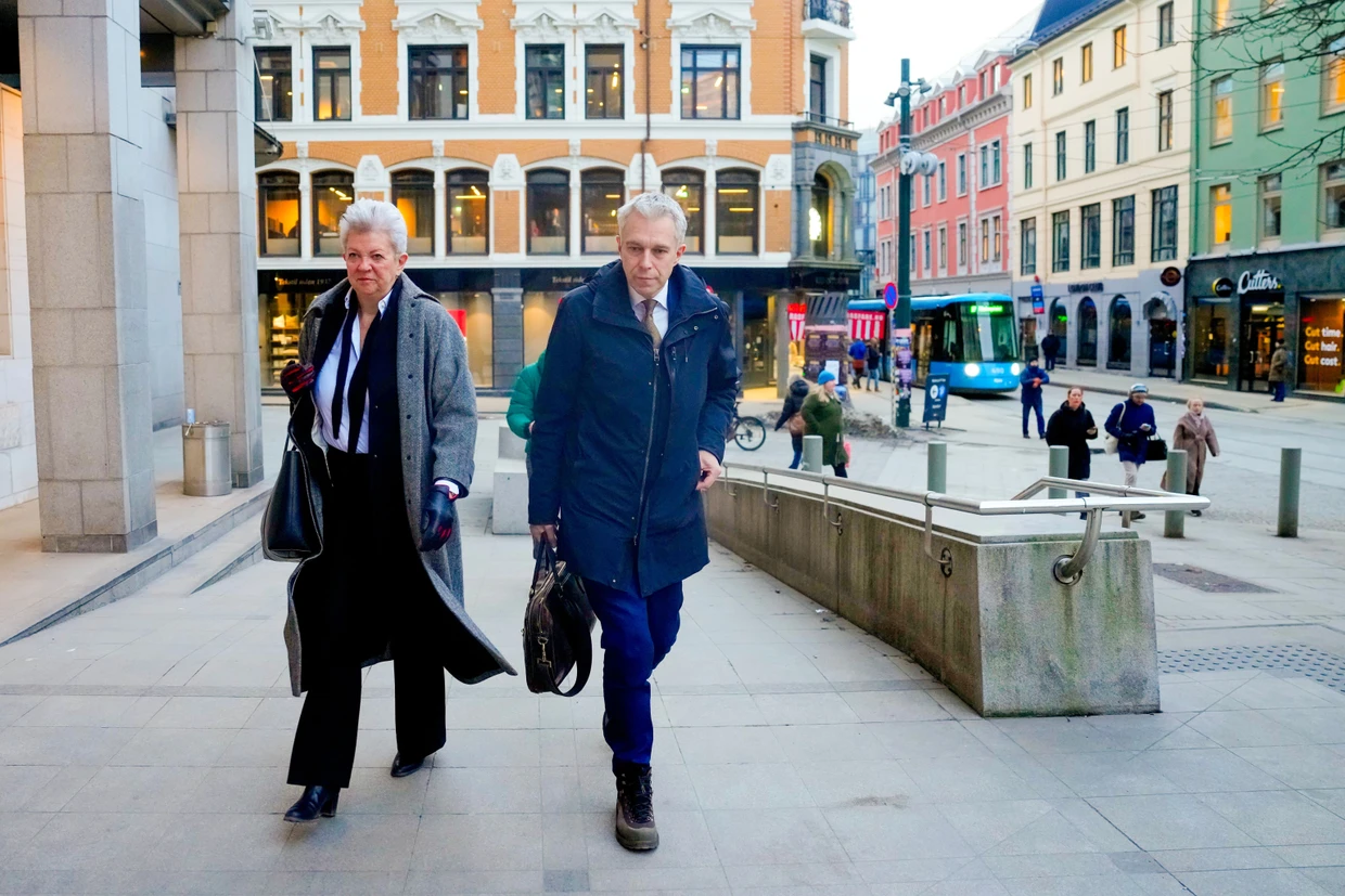 Die Verteidiger von Marius Borg Høiby am Mittwoch vor Gericht