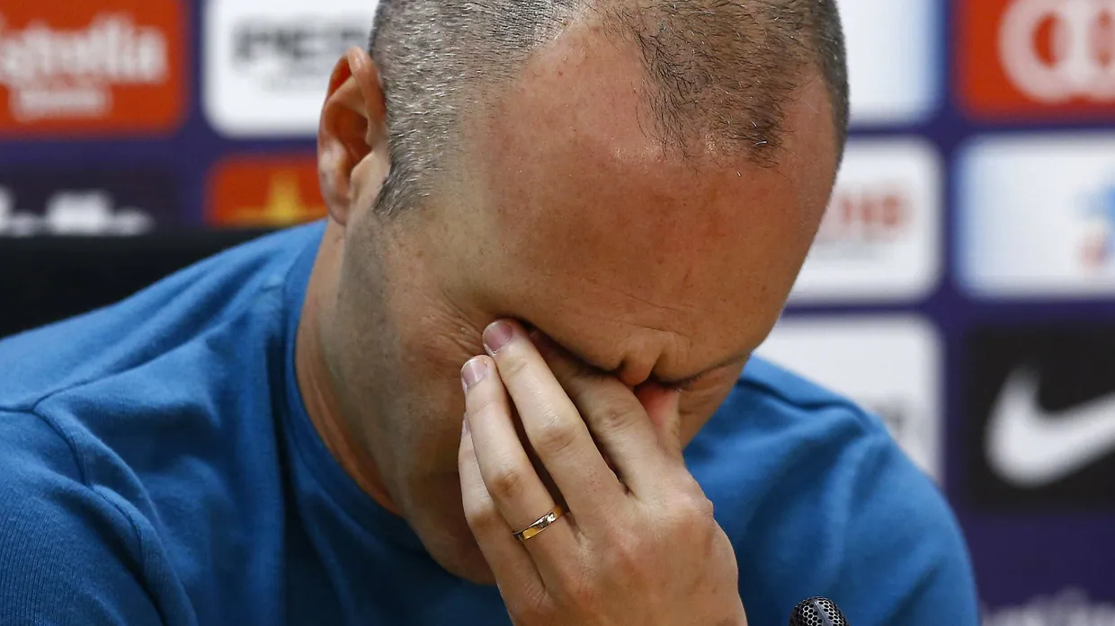Tränenreich: Andres Iniesta verkündet seinen Abschied vom FC Barcelona.
