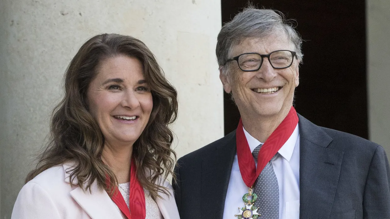 Bill und Melinda Gates 2017 zusammen in Paris
