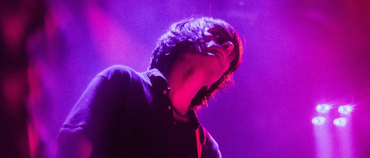 Radiohead-Gitarrist Johnny Greenwood beim Berliner Konzert am 8. Dezember