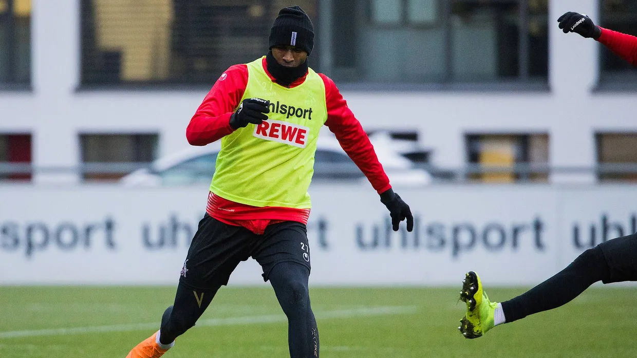 Bisher nur Trainings-Kölner: Anthony Modeste wartet auf die Spielgenehmigung.