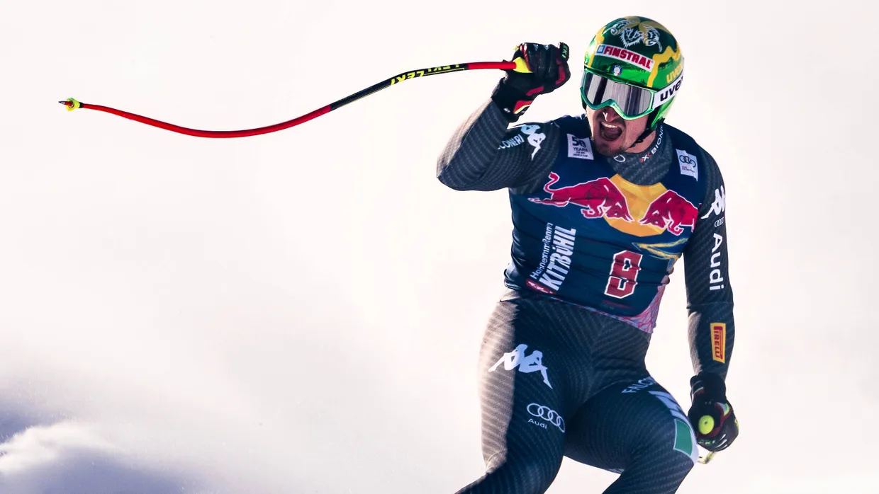 Nicht das erste Mal gewinnt er: Dominik Paris jubelt nach seiner Einfahrt in Kitzbühel.