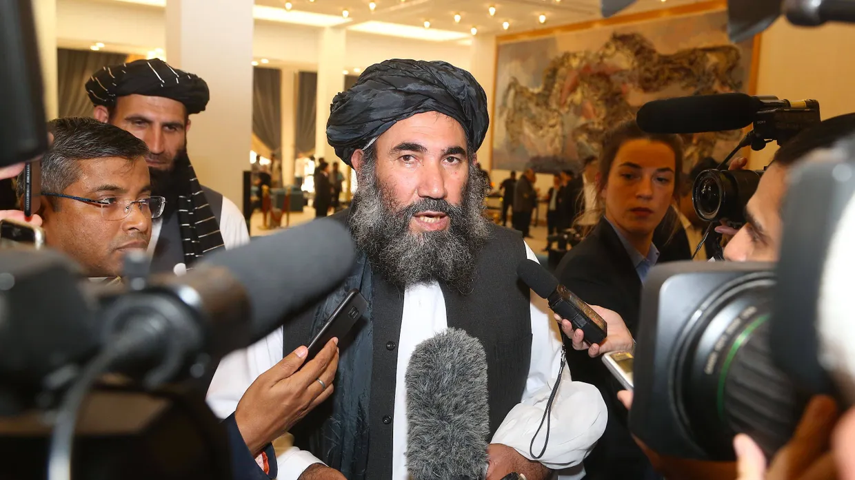 Anführer der Taliban: Mullah Abdul Salam Zaeef am Samstag in Doha