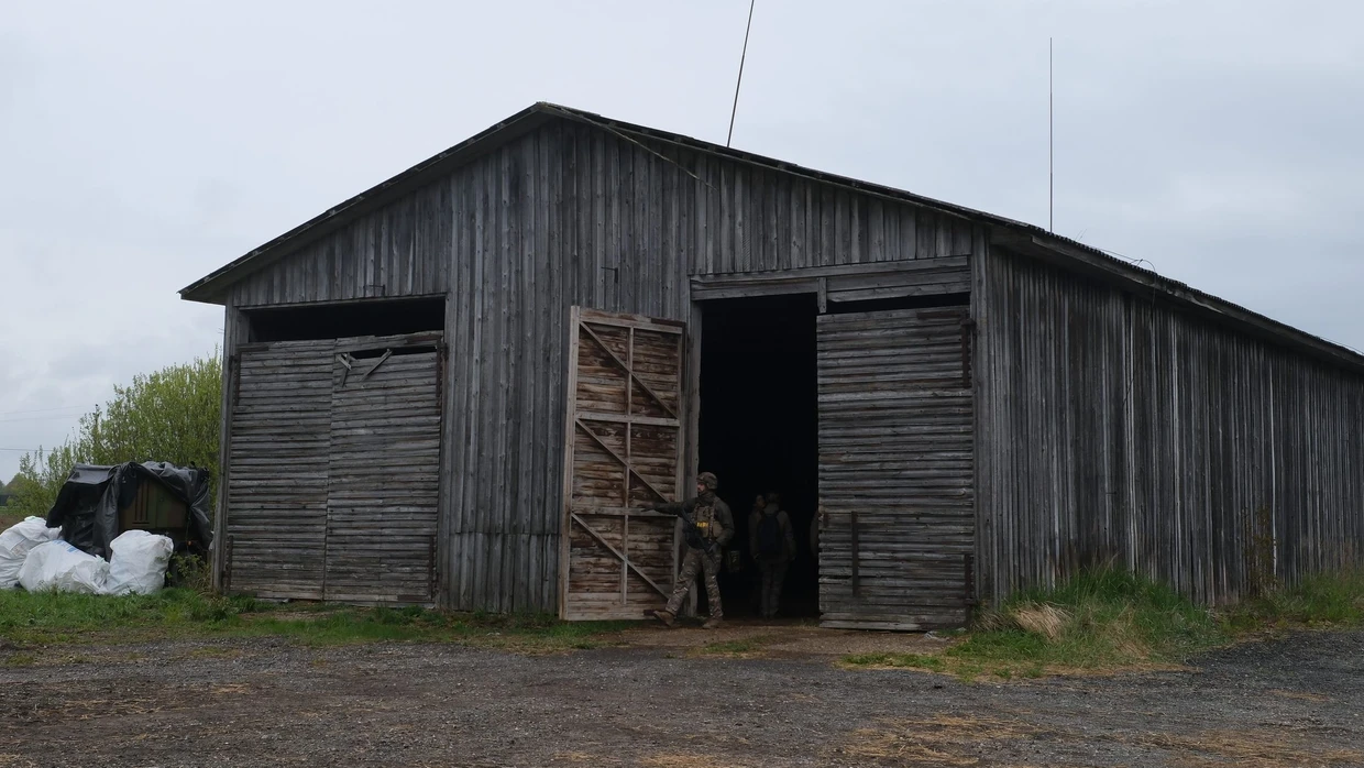 Französische Soldaten beider Hedgehog-Übung