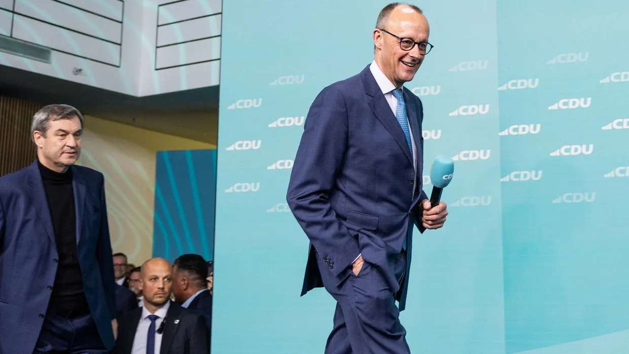 Friedrich Merz steht vor keiner leichten Aufgabe – und das nicht nur, weil hinter ihm Makus Söder über die Regierungsbildung wacht.
