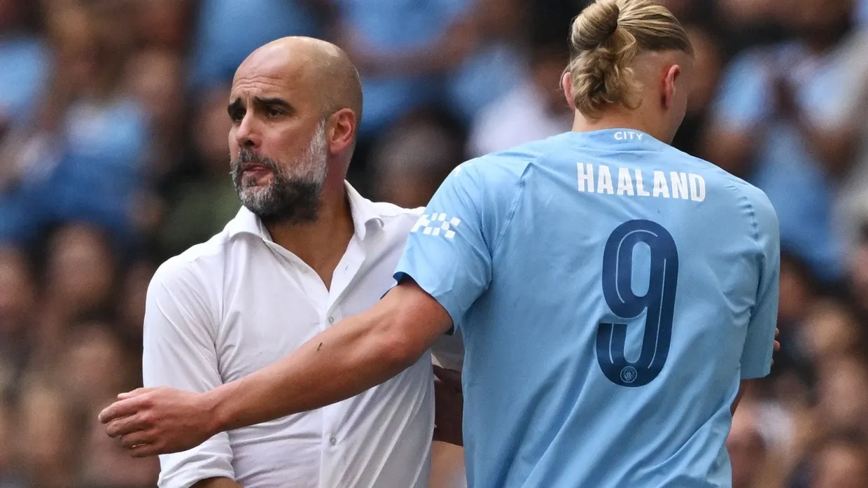 Kann Manchester City das Niveau halten? Pep Guardiola (links) und sein Torjäger Erling Haaland