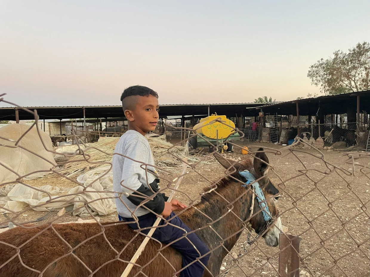 Die rund 120 Familien in Ras Ain al-Audscha leben in ärmlichen Verhältnissen; ihre Lebensgrundlage sind die Ziegen und Schafe, die sie hüten.