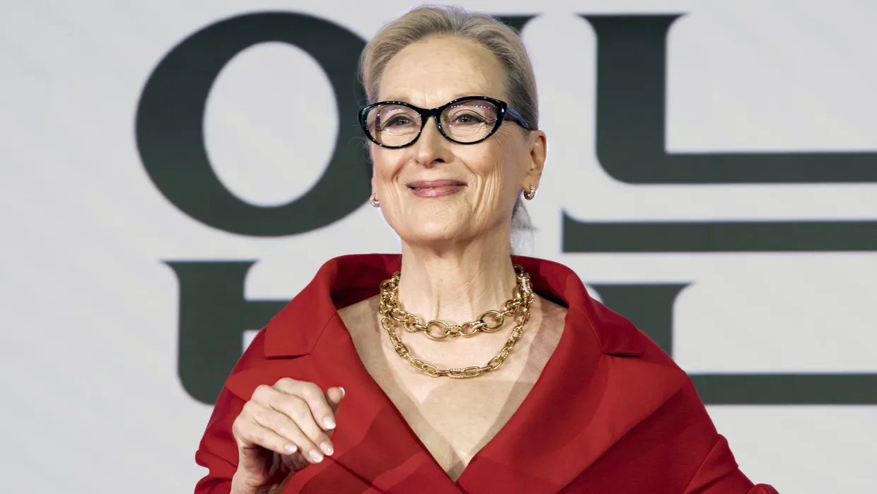 Meryl Streep bei der Pressekonferenz zum Filmstart von „Der Teufel trägt Prada 2“ in Südkorea.