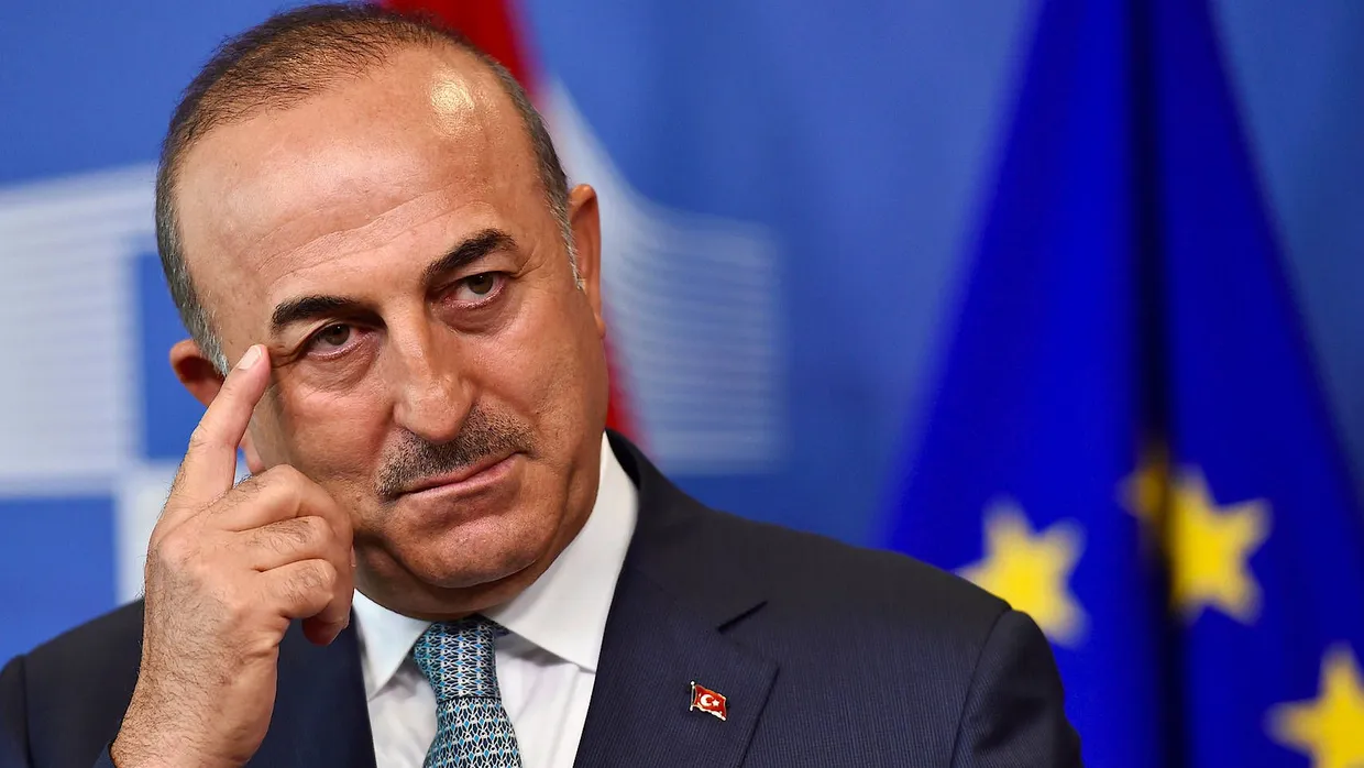 Der türkische Außenminister  Mevlut Cavusoglu in Brüssel