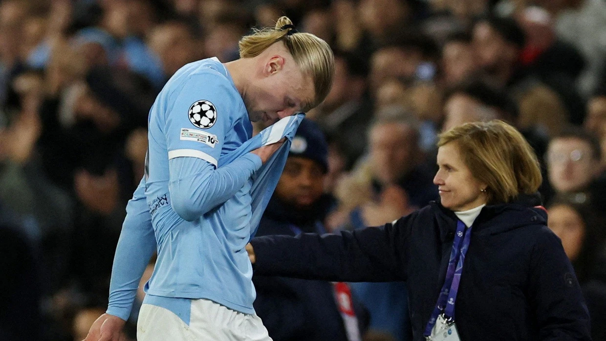 Wirtschaftliche Dominanz garantiert keinen Erfolg: Erling Haland und Manchester City sind in der Champions League ausgeschieden.