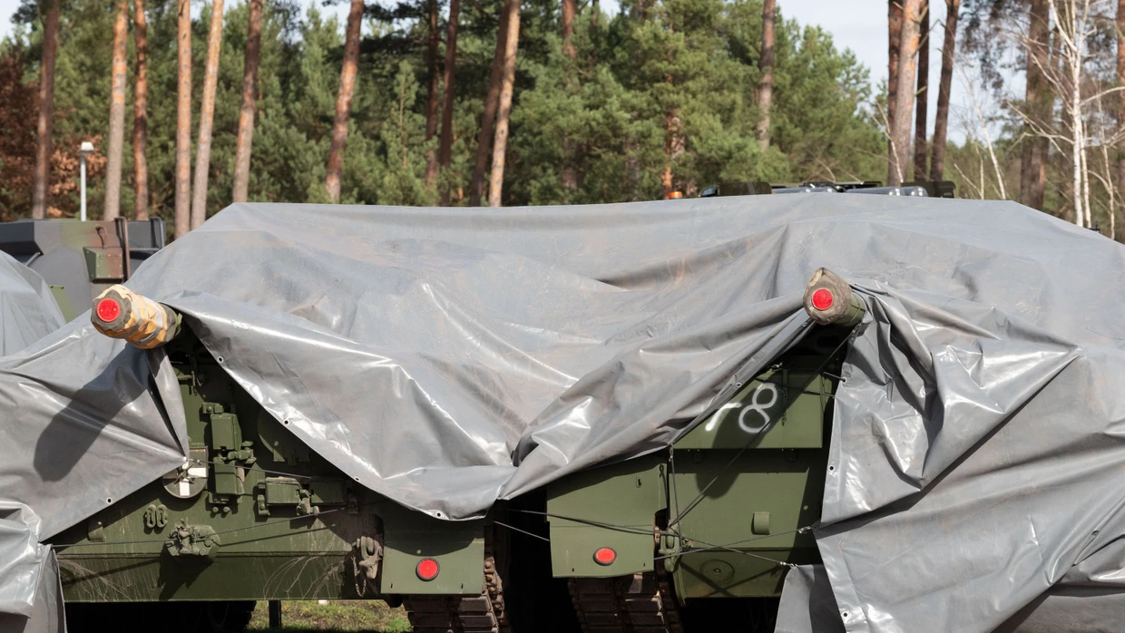 Für die Lieferung an die Ukraine bestimmte Leopard 1 Panzer