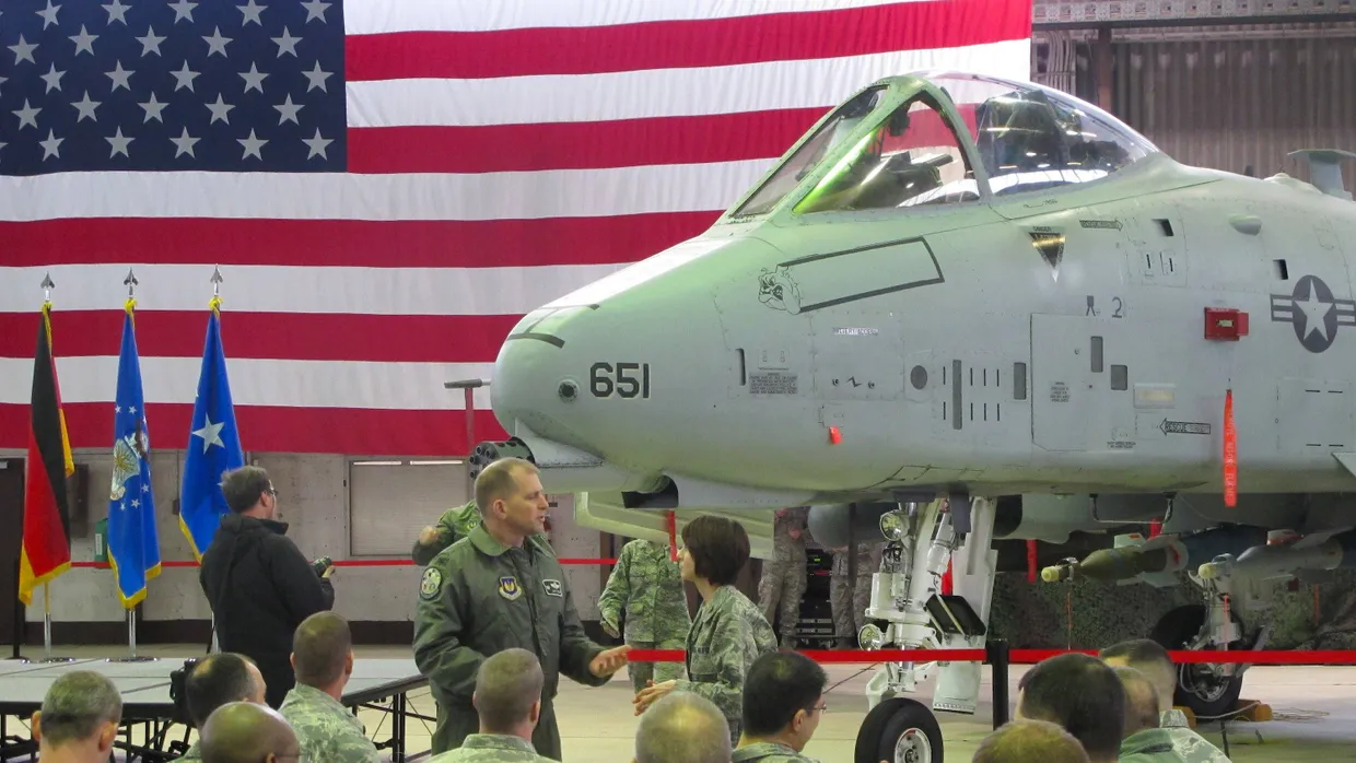 Amerikanische Soldaten im Februar 2015 auf der Airbase Spangdahlem in der Eifel