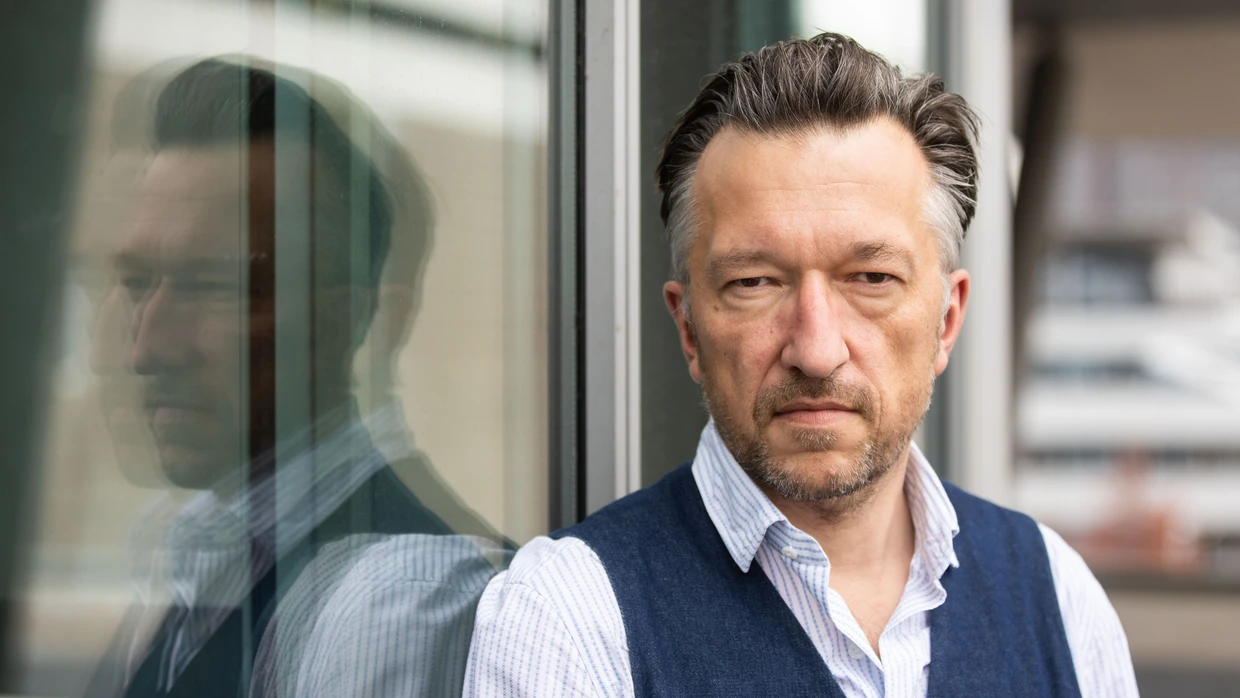 Lukas Bärfuss, aufgenommen am 19. Oktober 2022 in Frankfurt am Main.