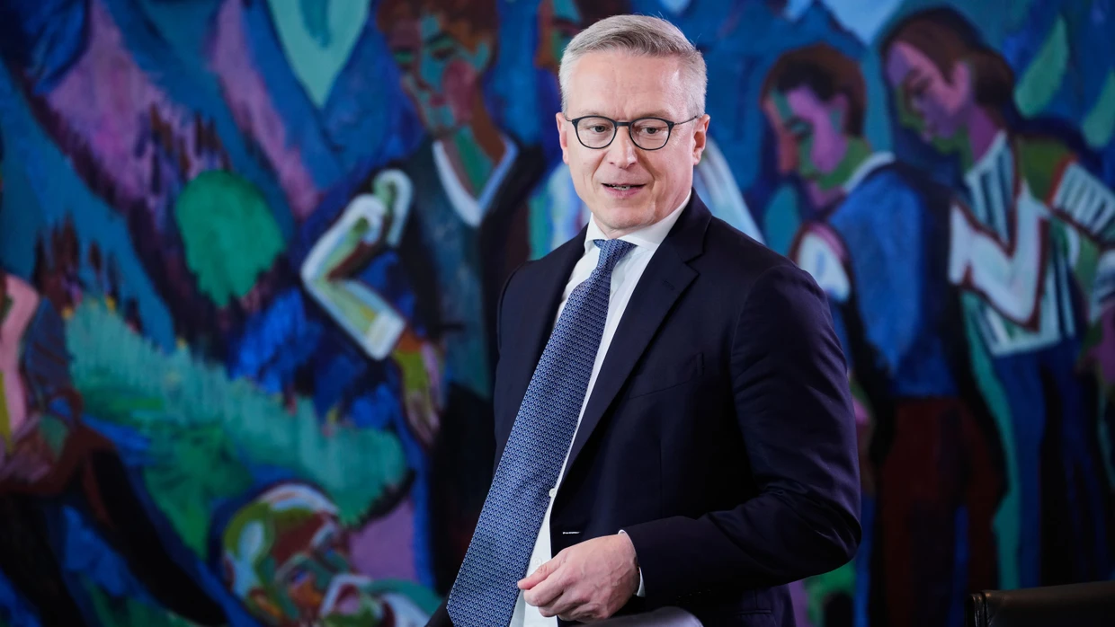 Karsten Wildberger vor einer Kabinettsitzung im Juli