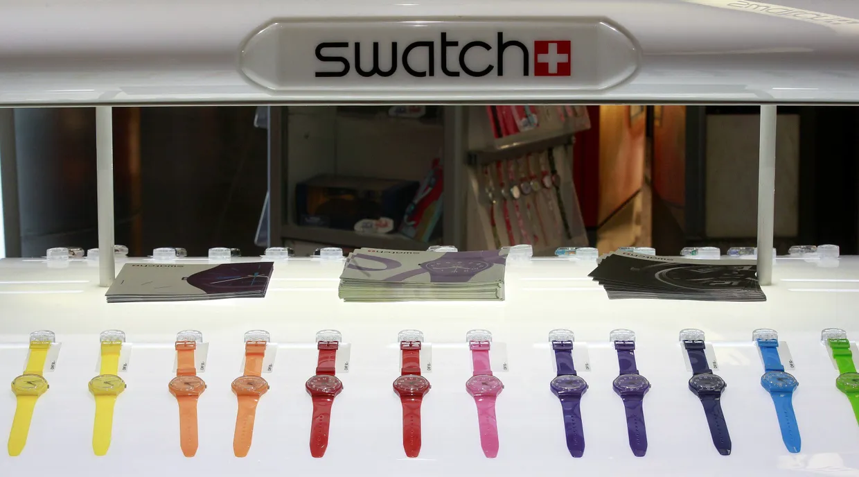 Swatch-Uhren sind für ihre bunten Farben bekannt.