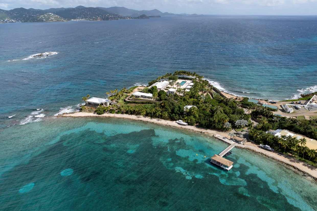 Ein Blick im November auf Epsteins Karibik-Insel Little St. James