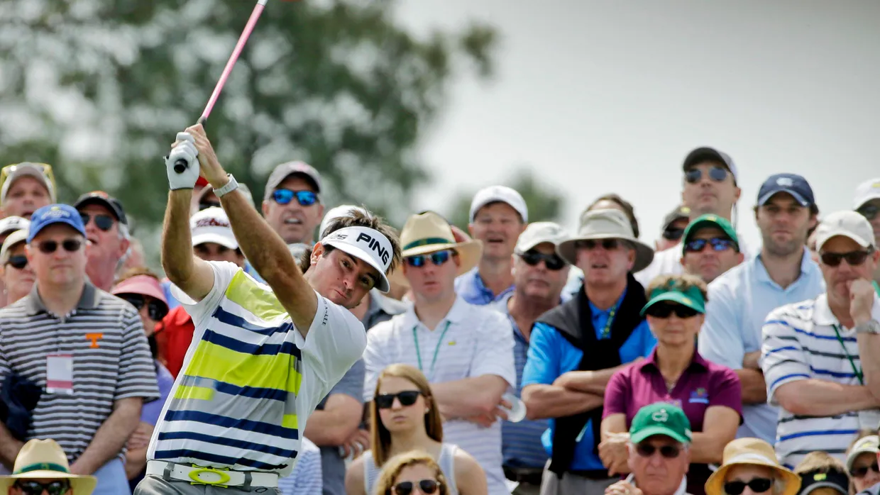 Bubba Watson am Freitag bei der zweiten Runde des Golf-Masters in Augusta