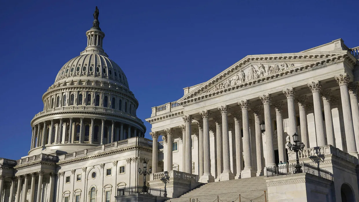 Capitol in Washington: Erleiden dort Präsident Bidens große Gesetzesvorhaben Schiffbruch?
