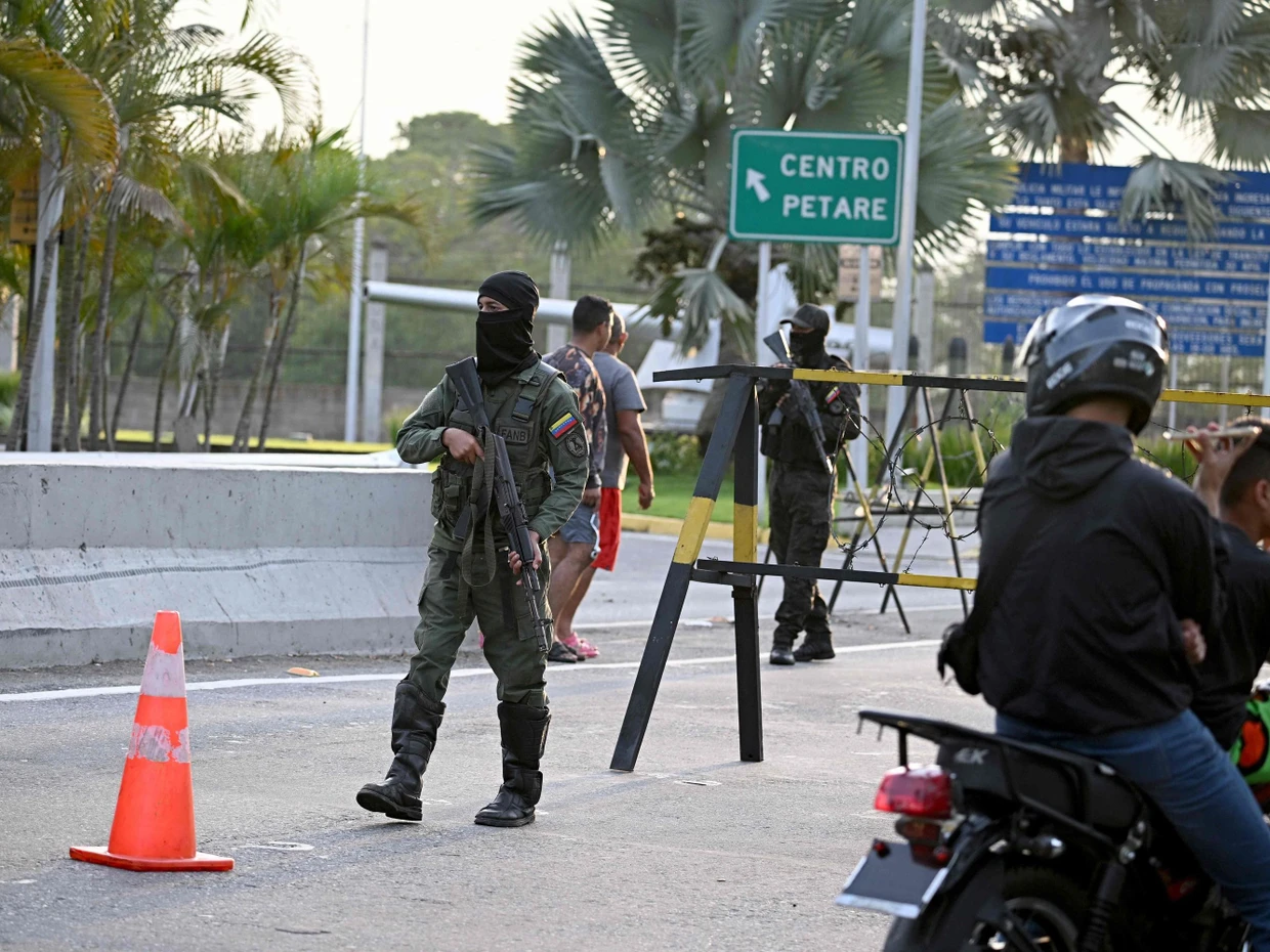 Venezolanische Sicherheitskräfte in Caracas