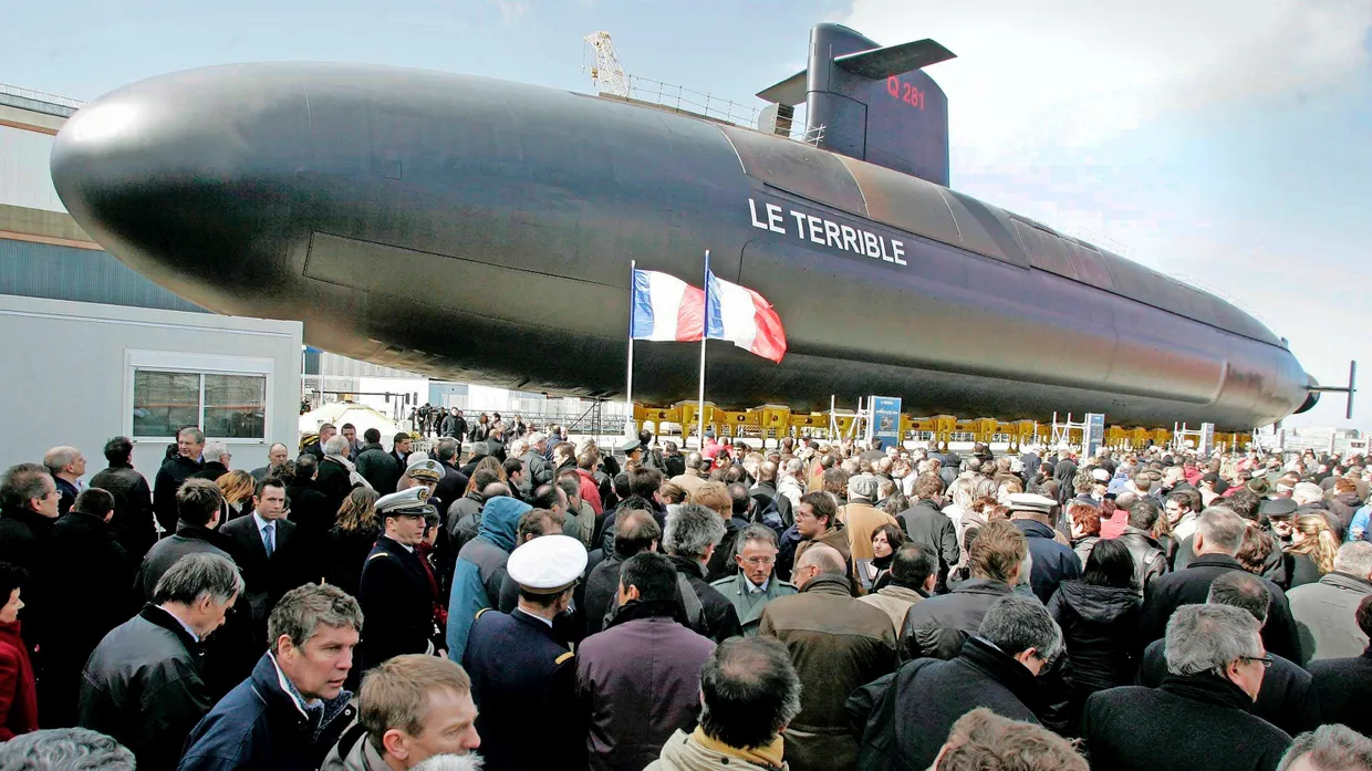 Französischer Schutz: Das U-Boot Le Terrible, 2008 vorgestellt, kann Raketen mit Atomsprengköpfen abfeuern.
