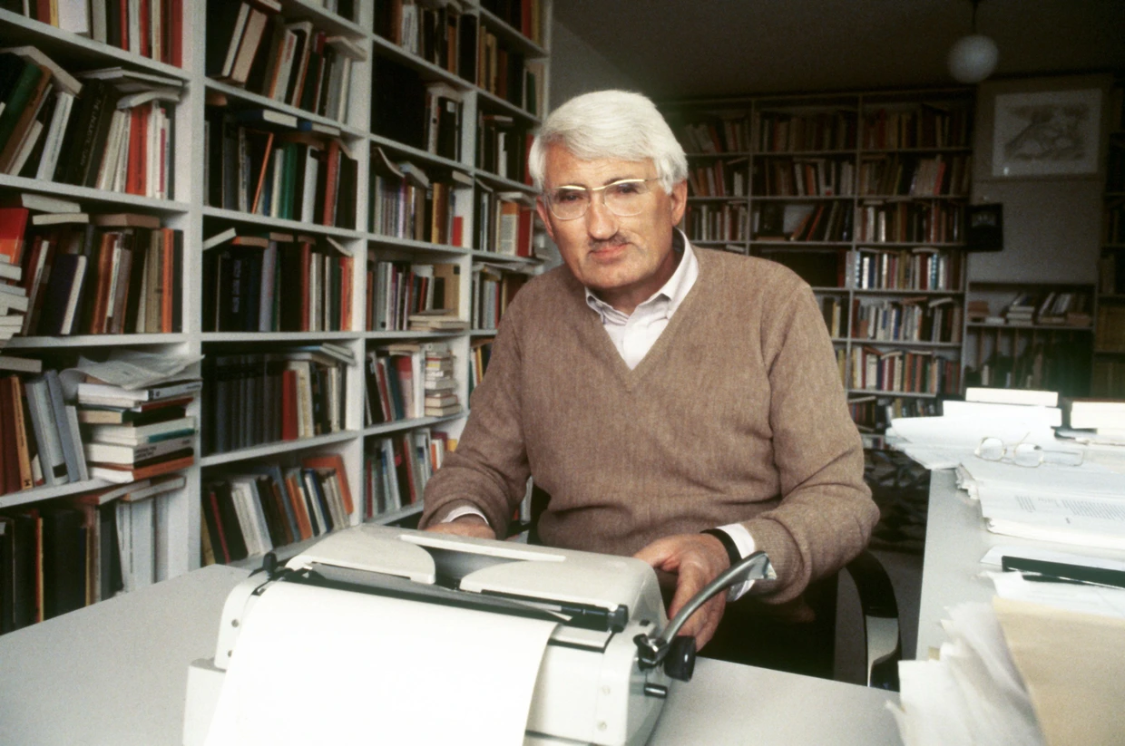 Jürgen Habermas, aufgenommen in seinem Haus