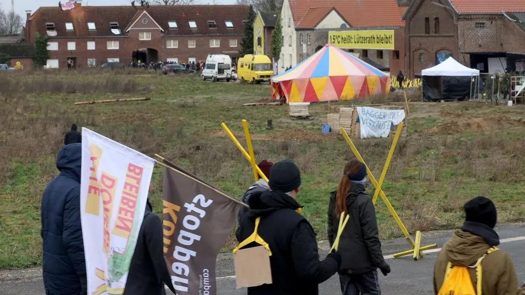 Demonstration in Lützerath am 8. Januar