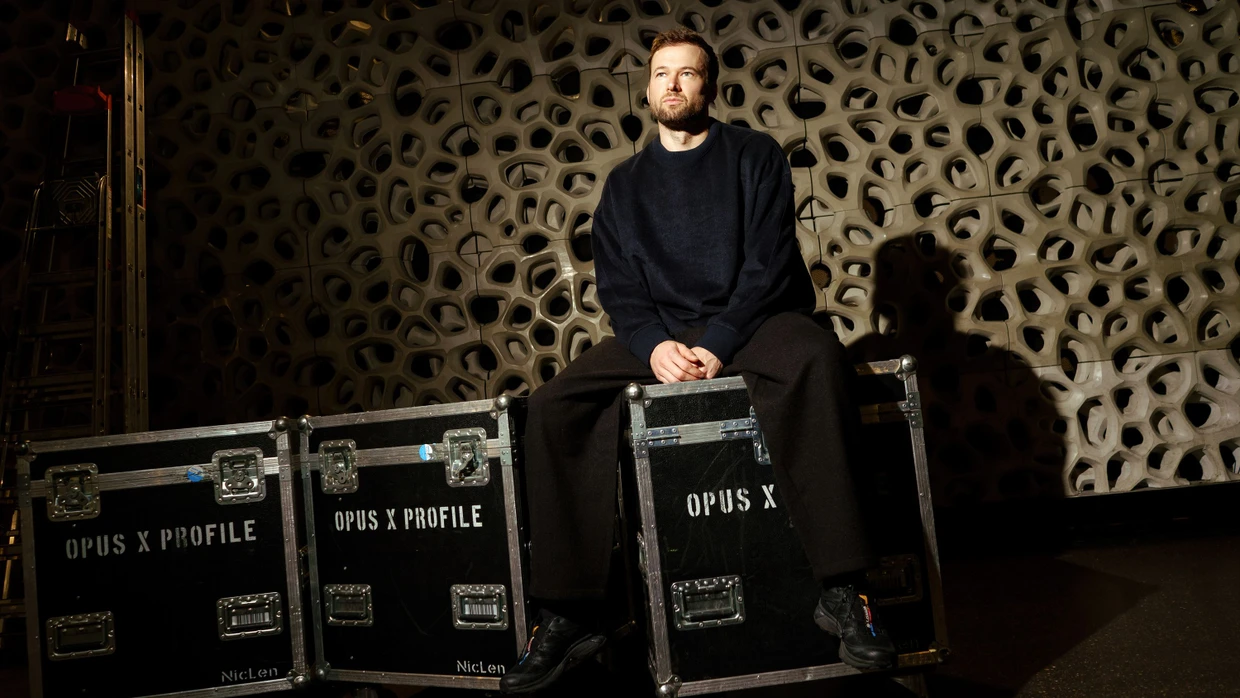 Linck vor der Show im Zoom