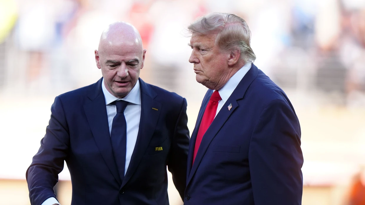 FIFA-Präsident Gianni Infantino und US-Präsident Donald Trump bei einem WM-Spiel.