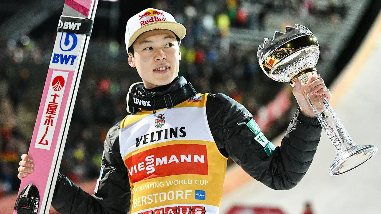Dominator im Schnee: Ryoyu Kobayashi gewann fünf Springen der Vierschanzentournee in Serie.