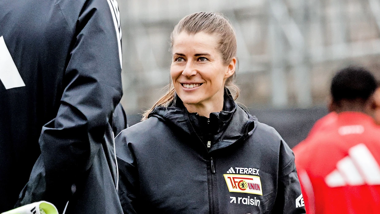 „Schön, dass ihr alle da seid“: Marie-Louise Eta am 14. April beim Training