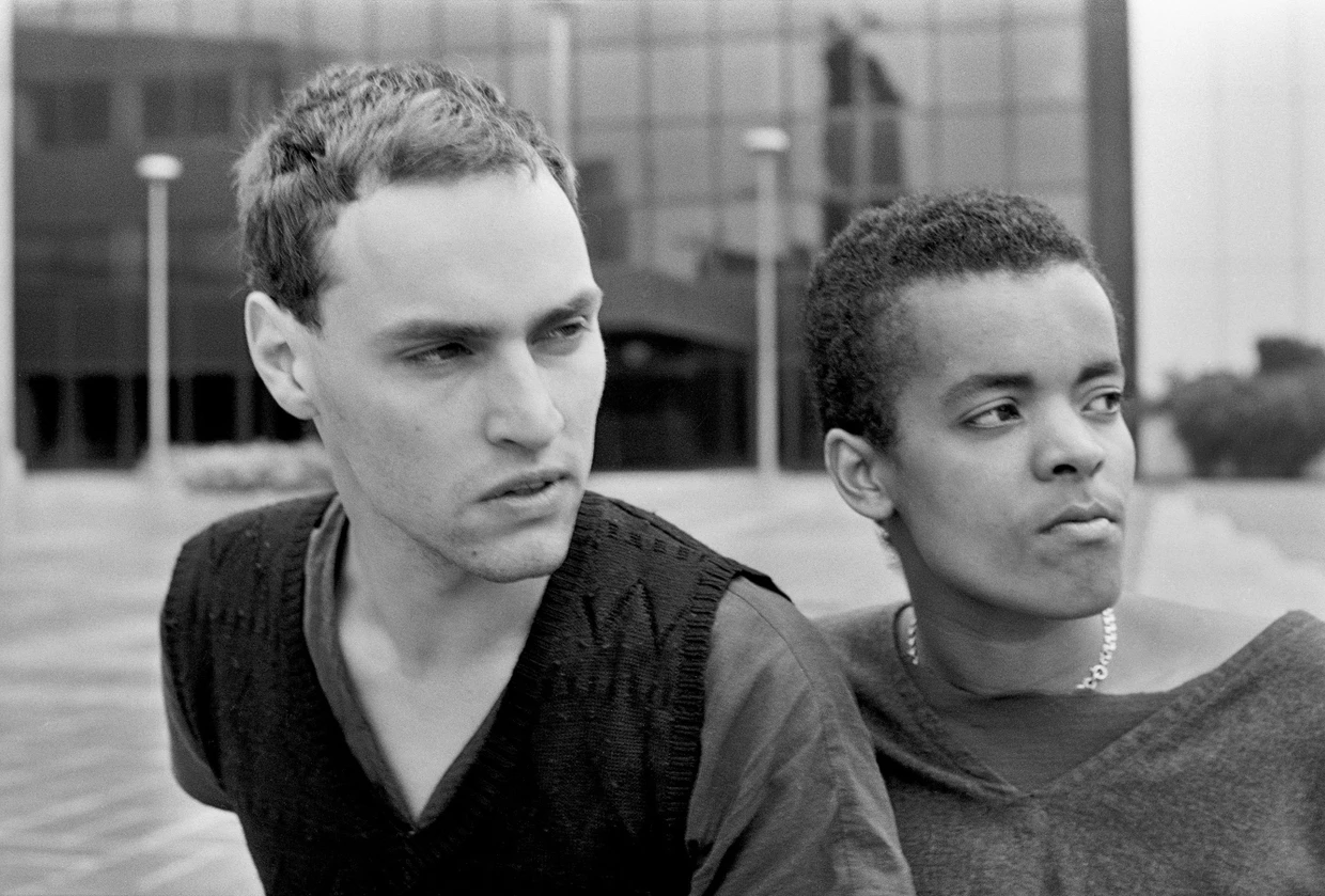 Andreas Fux' Fotografie „Handelszentrum Friedrichstraße, Berlin, 1985“