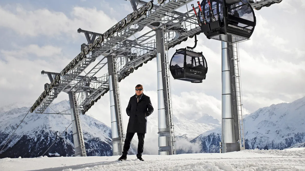 Jakob Falkner, 66 years old, is managing director of the mountain lift company Bergbahnen Sölden.