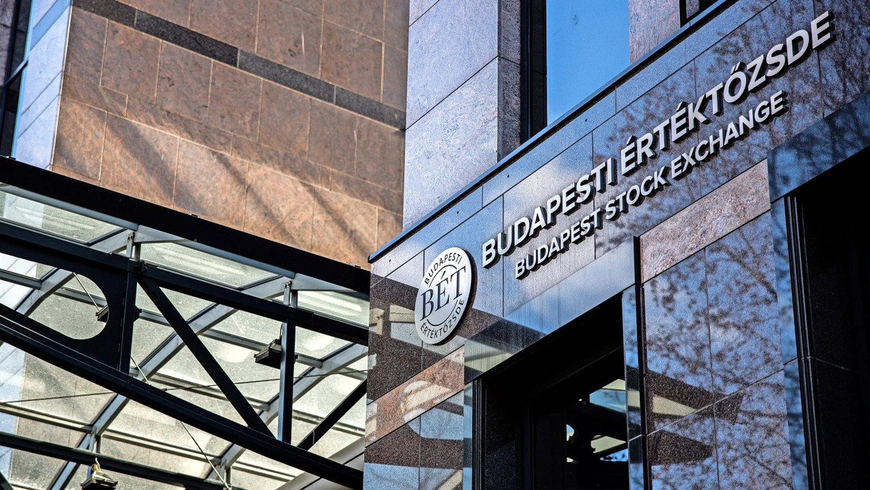 Die ungarische Börse in Budapest.