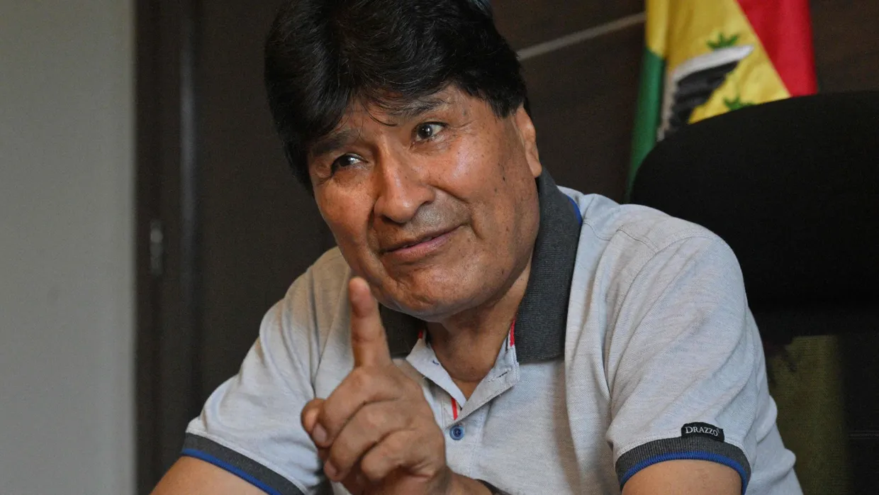 Evo Morales im April in Bolivien