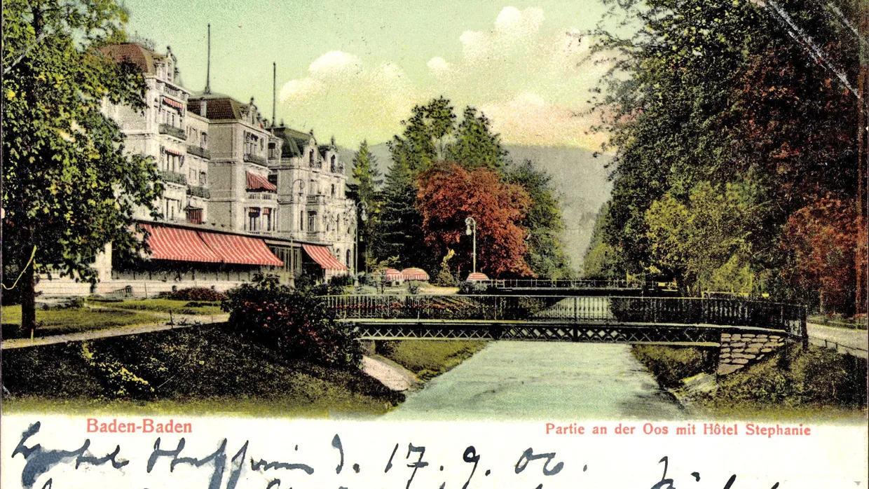 Postkartentauglich seit eh und je: Das Brenners’, damals hieß es noch „Hotel Stephanie“.