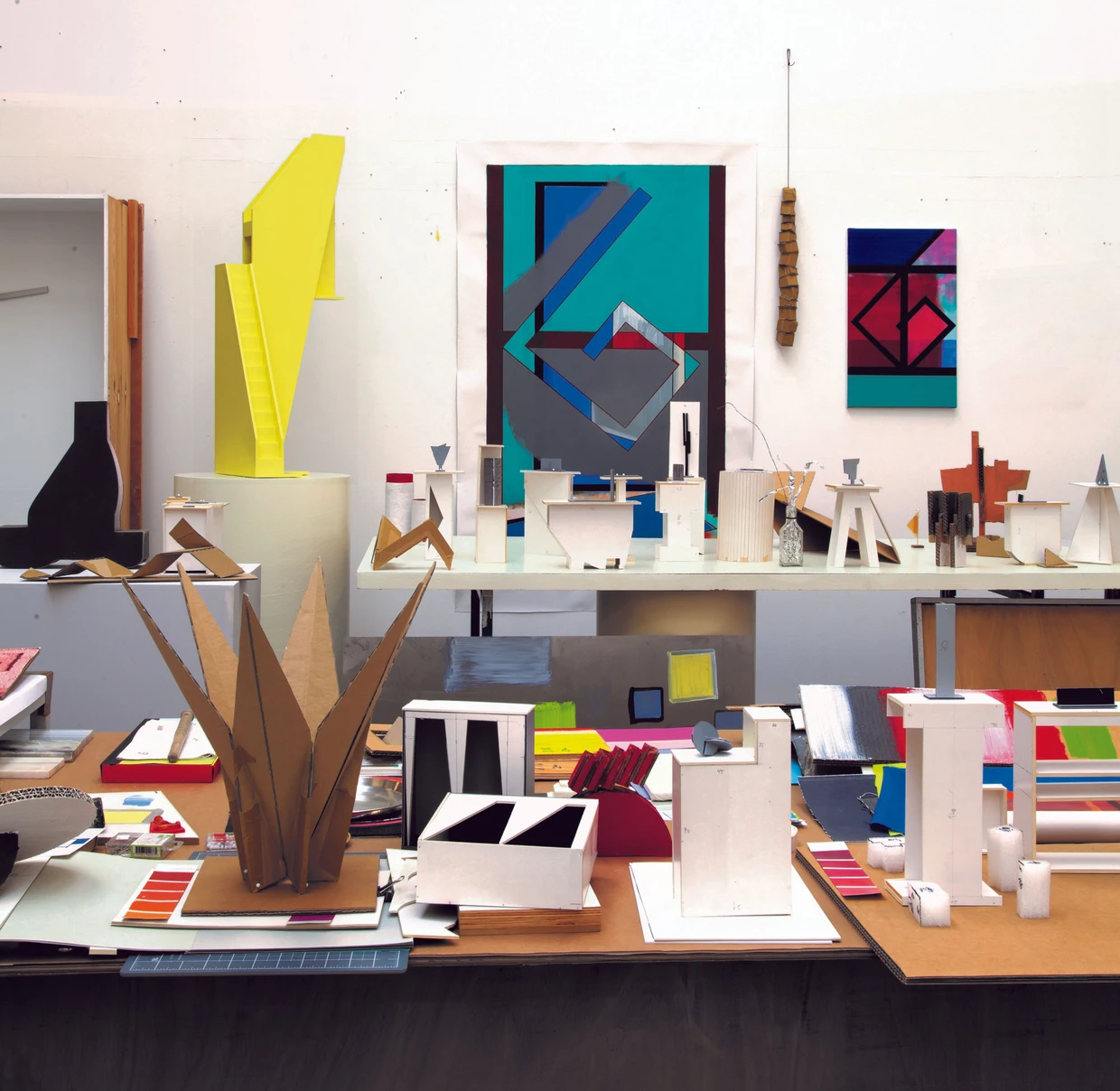  Blick in Thomas Scheibitz' Atelier