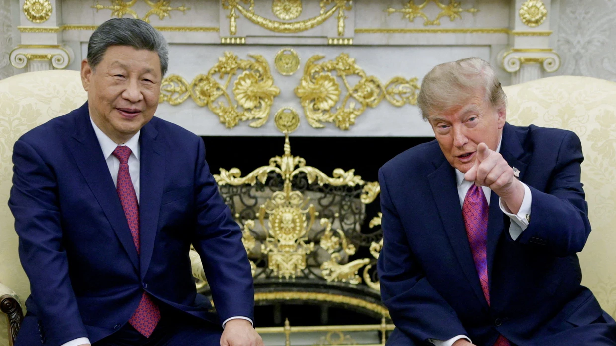 Freundlich nur an der Oberfläche: Xi Jinping bei Donald Trump im Oval Office