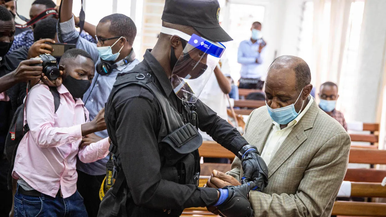 Paul Rusesabagina vor Gericht in Ruandas Hauptstadt Kigali am 14. September