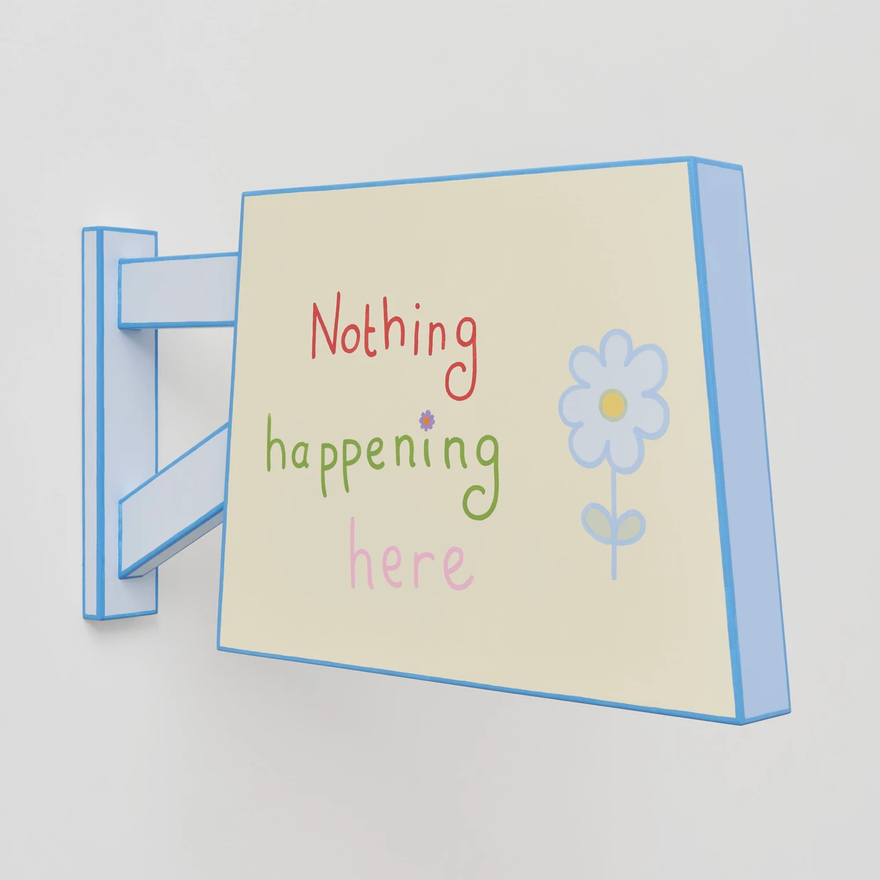 Bei Kaufmann Repetto: Lily van der Stokkers zeichenhafte Arbeit „Nothing happening here“  von 2023