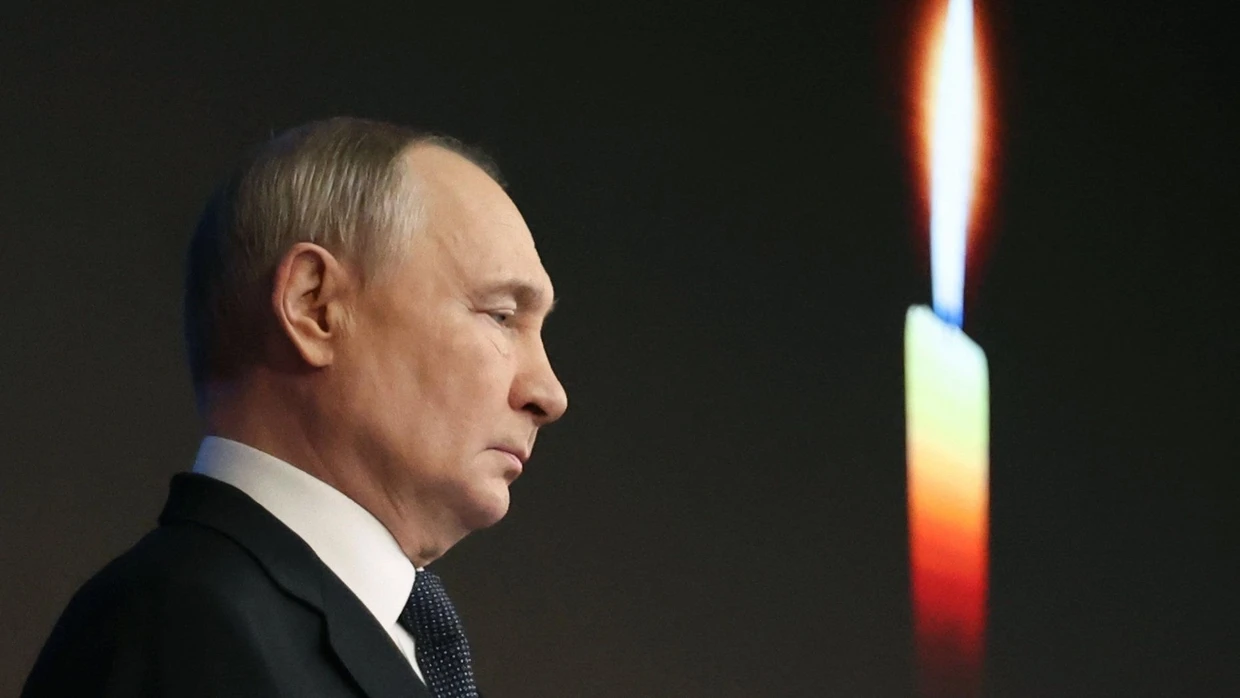 Der russische Präsident am 16. Dezember bei einer Gedenkfeier in Moskau