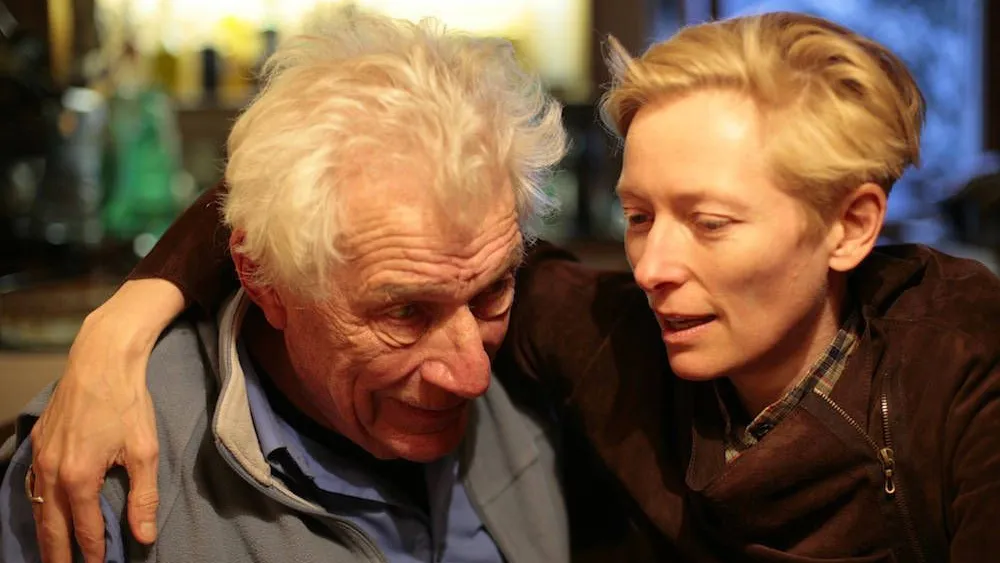 Eines von vier Porträts: Schauspielerin Tilda Swinton hat John Berger im Winter im Bergdorf Quincy aufgesucht.
