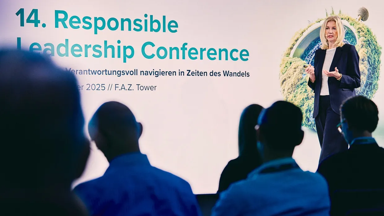 Kreislaufwirtschaft als Business Case: Silke Stehr bei der Responsible Leadership Conference.