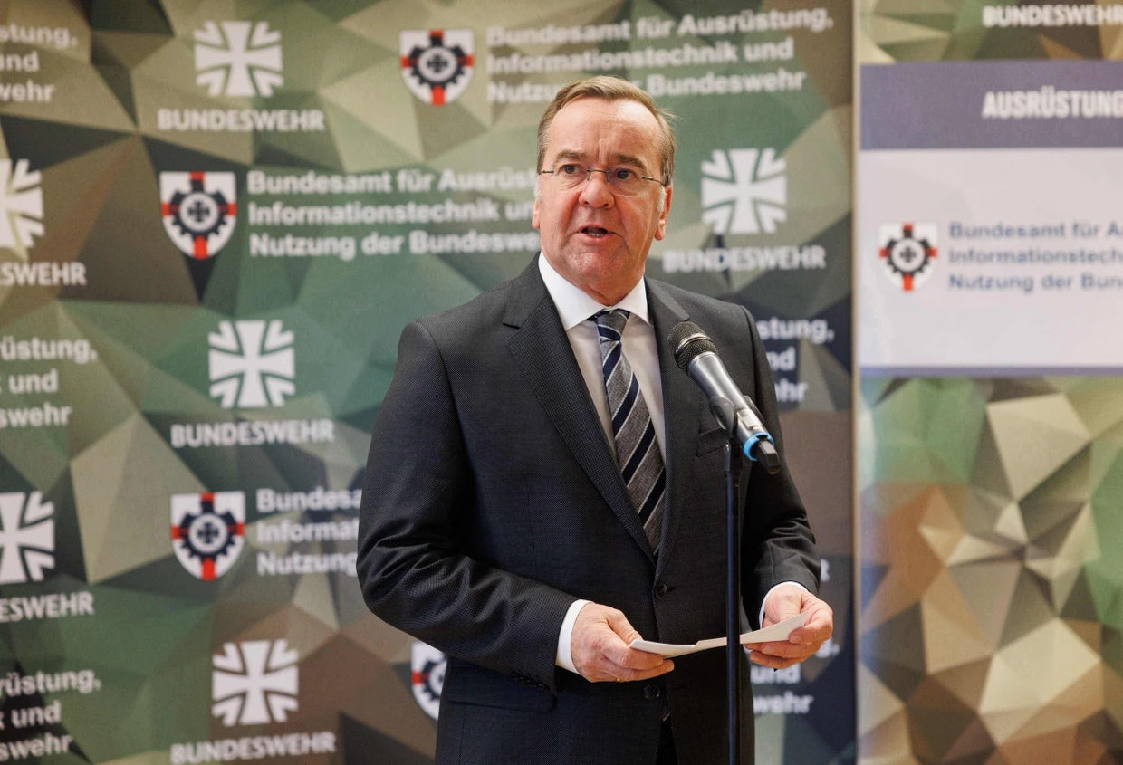 Verteidigungsminister Boris Pistorius (SPD) am Dienstag in Koblenz