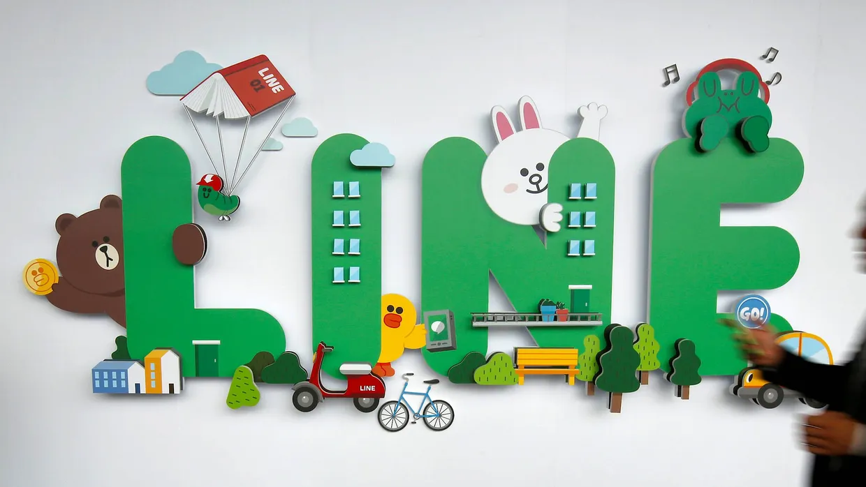 Logo des Line-Messenger aus Japan